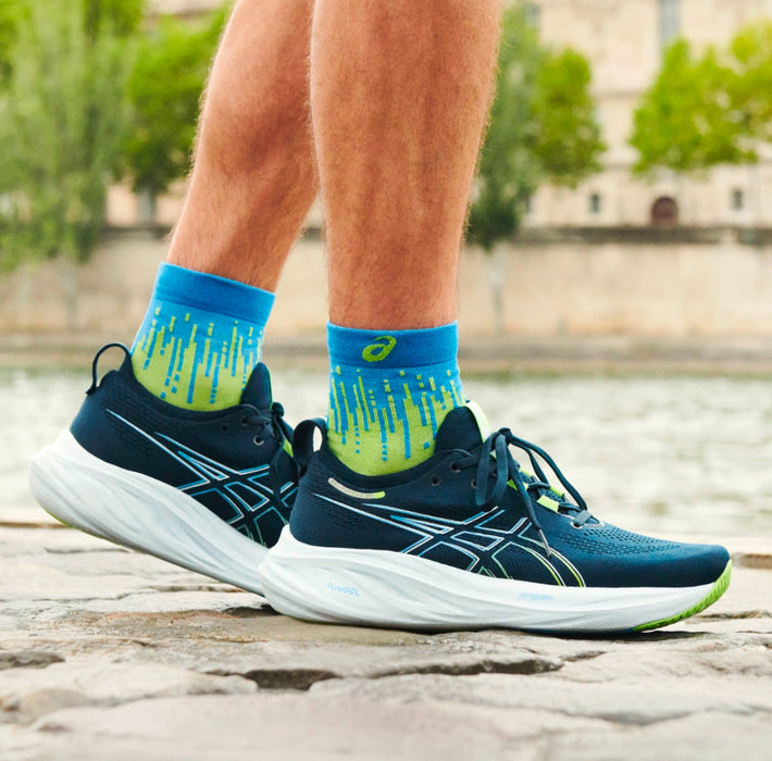 ASICS Gel-Nimbus 26 French Blue Electric Lime ,