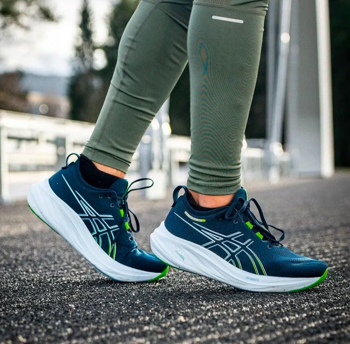 ASICS Gel-Nimbus 26 French Blue Electric Lime ,