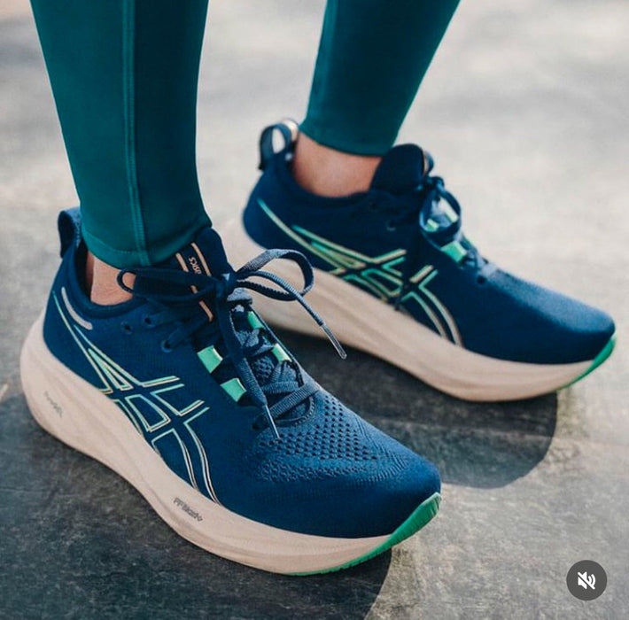 ASICS Gel-Nimbus 26 French Blue Electric Lime ,