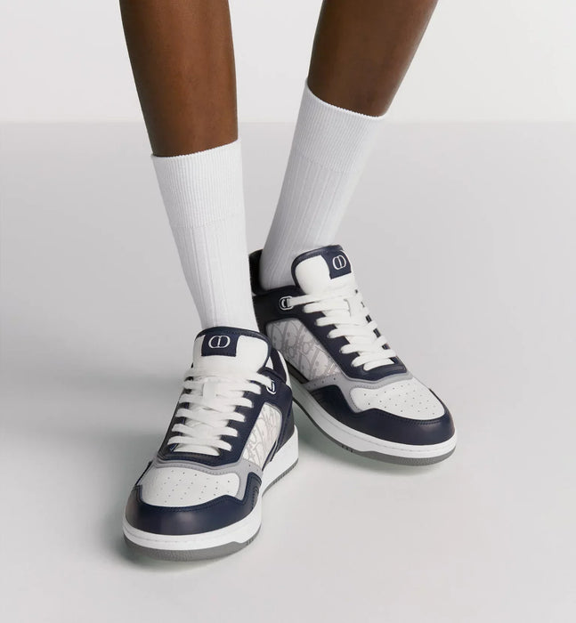Dior Homme Black & White Oblique Canvas and Leather B27