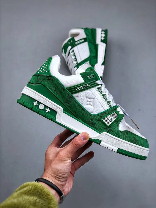 Louis Vuitton Green White Trainer