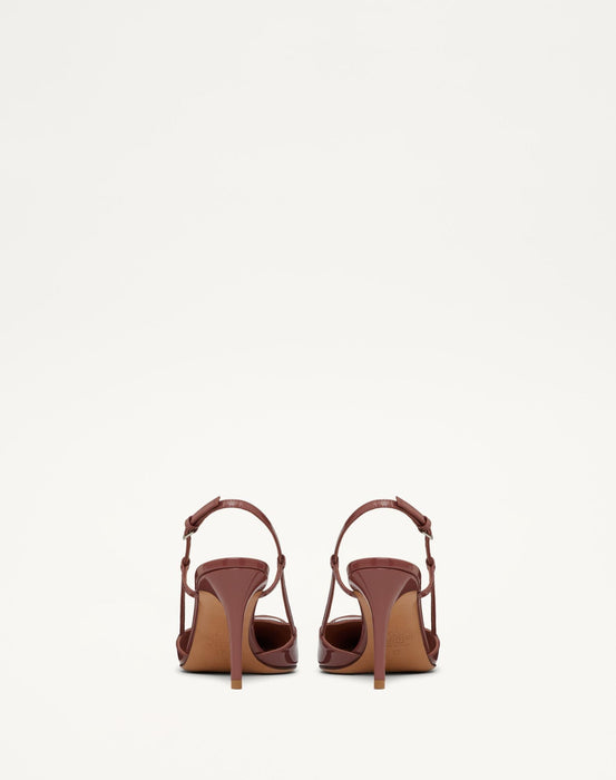 Valentino Brown Lace Up Heels