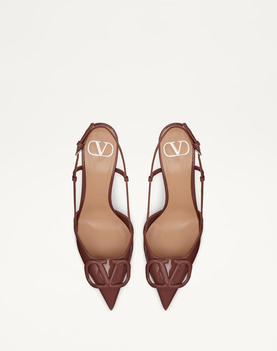 Valentino Brown Lace Up Heels