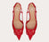Valentino Red Lace Up Heels