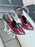 Saint Laurent Opyum Slingback Pumps Red