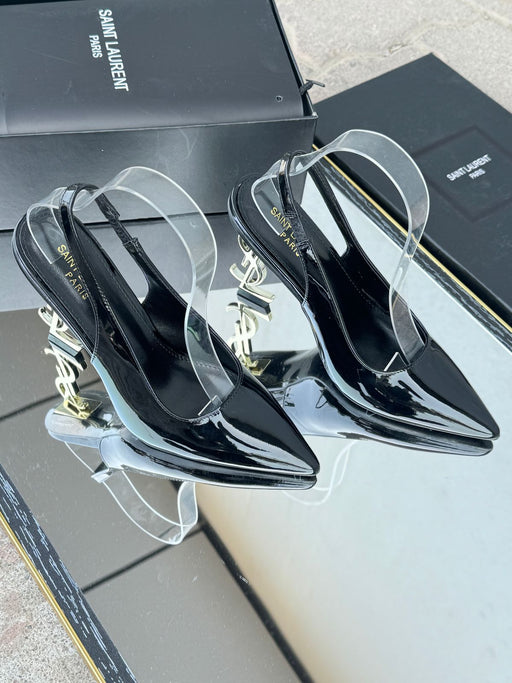 Saint Laurent Opyum Slingback Pumps Black