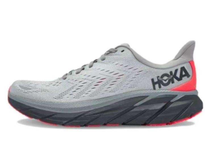 Hoka One Clifton 8 Sharkskin Diva Pink
